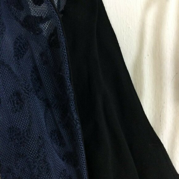 Free People Mockingbird Black Combo V-Neck Open Ba - Picture 3 of 6